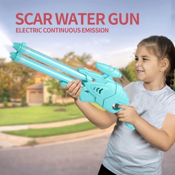 Pistolet à Eau électrique Lumineux – Lot De 2 – Grande Capacité, Portée 16-26 Pieds – Pour Enfants Et Adultes – été Fête Et Piscine