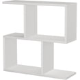 thumbnail image 4 of JV Home Homeania Collection Modern Decorative Coffee Table with Shelves for Storage, White, 4 of 7
