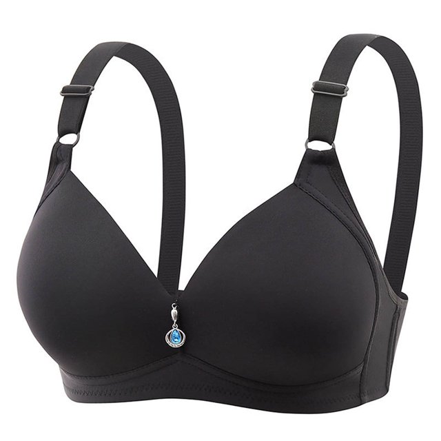 Yuyuzo Push up Bras for Women Solid Color Full Coverage Adjustable Strap Breathable Everyday Bras