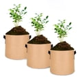 thumbnail image 3 of 15 Gallon Planting Container Vegetable Flower Pot Co-Friendly Grow Bag Non-woven With Handles 1pcs DIY Heavy Duty, 3 of 15