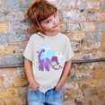 thumbnail image 3 of FhsagQ le 7 Juillet Garçon et Fille Mode Décontractée Imprimé Col Rond Ample Manche Courte T-Shirt Haut Tout-Petit Fille Printemps le 7 Juillet T-Shirts 5T-6T Chemises Fille Taille 14-16 T-Shirts Blanc 6-7 Ans, 3 of 3