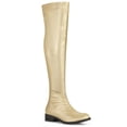 thumbnail image 1 of Bottes Hautes à Talons Carrés et Bout Rond pour Femmes de Unique Bargains, 1 of 1