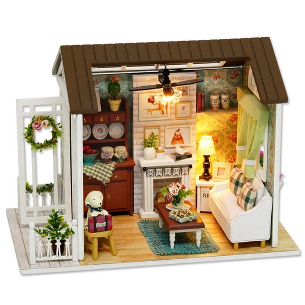 Lot de 5 accessoires de pêche miniatures pour décoration de maison de poupée
