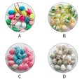 thumbnail image 3 of 18Pcs Easter Eggs Plastic Fake Eggshell Decorative Simulation Hanging Ornament Toy Party Prop, Mesh Bag Heart Style, 3 of 8