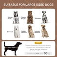 thumbnail image 4 of PawHut Elevated Cooling Pet Bed Portable Raised Dog Cot with Canopy, Coffee, 4 of 10