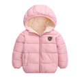 thumbnail image 1 of SYNPOS Manteau d'Hiver Épais à Capuche pour Petit Garçon Fille 4-5T, 1 of 12