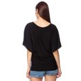 thumbnail image 2 of Haut Blouse de Soirée à Paillettes à Manches Dolman Coupe Ample pour Femmes, 2 of 5