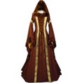 thumbnail image 2 of lSLJS Medieval Robe Rétro Renaissance pour Femmes, Robe Maxi Medieval pour Femmes, 2 of 5