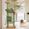 thumbnail image 4 of PAWZ Road Arbre à Chat à Plusieurs Niveaux de 56 Pouces avec 2 Condos et Hamac pour Grand Chat d'Intérieur Vert Cactus, 4 of 7