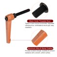 thumbnail image 4 of Unique Bargains 4 Pack M8 x 40mm Male Threaded Stud Adjustable Clamping Lever Handle Bolt Knob Orange, 4 of 6