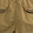 thumbnail image 5 of BADHUB Shorts Cargo Multi-Poches pour Jeunes Hommes Fermeture Éclair Bouton Ripstop Shorts de Travail Robustes pour Randonnée en Plein Air Kaki m, 5 of 5