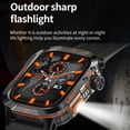 thumbnail image 4 of Smart Watch Compass Altitude Air Pressure Monitor IP68 Waterproof with Led Flashlight 600mAh 20 Days Fitness Smartwatch for Android Ios Women Men Watch, 4 of 18