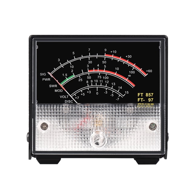 yeacher Mini SWR Power Meter External Meter Pointer Wattmeter Receive Display Meter Compatible with YAESU FT-857 FT-897