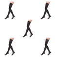 thumbnail image 3 of Baohd Soft And Stretchy Compression Stockings Fashionable And Comfortable Toe wrapping - black XXL 5Set, 3 of 6