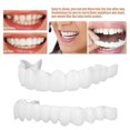 thumbnail image 1 of Snap On False Teeth Upper Lower Dental Veneers Dentures Tooth Cover Set-m.1832_High-quality, 1 of 4