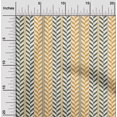 thumbnail image 1 of oneOone Tissu Popeline de Coton Rayé & Chevrons Imprimé Géométrique 1 Yard 42 Pouces de Large, 1 of 4