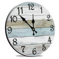 thumbnail image 3 of Wall Clock Silent Non Ticking Wall Clocks Battery Operated, Rustic Coastal Country Clock Decorative for Bathroom Kitchen(10 In), 3 of 4