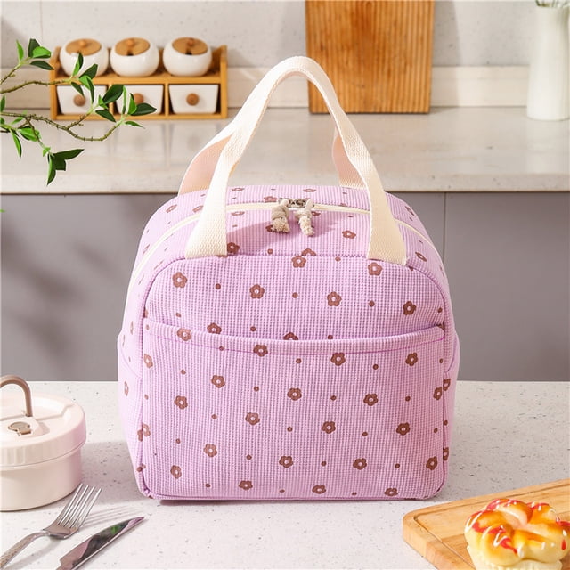 Chmadoxn Lunch Box, Bento Boxes Lunch Bag Bring Food To Work Portable Portable Insulated Bento Bag Corduroy Meal Bag Portable insulated lunch