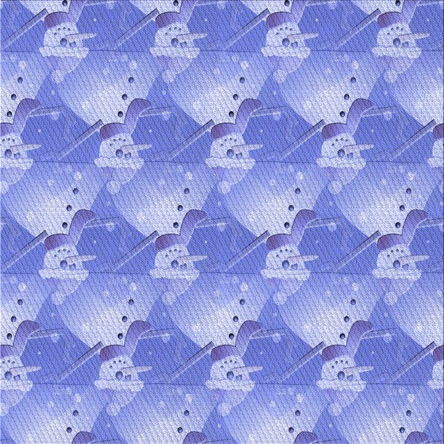 Ahgly Company Tapis d'Intérieur Lavable en Machine Carré Transitionnel Jeans Bleu, 4 Pieds Carré