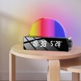 thumbnail image 2 of yeacher Réveil Simulé au Lever du Soleil avec Éclairage DEL Réglable, Deux Modes de Réveil et Alimentation USB – Design Blanc Élégant pour la Déco de la Maison, 2 of 7