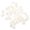 White, variant on Shisuyan 100Pcs Nylon Plastic Round Snap in Type Locking Furniture Hole Plugs Cover
