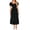 Black, variant on WRKEKC Women's Square Neck Eyelet Dress with Puff Sleeves Tiered Ruffle Maxi Summer Dress