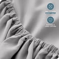 thumbnail image 4 of Bare Home Fitted Sheet - 22" Extra Deep Pocket - Premium 1800 Collection - California King, Light Gray, 4 of 7