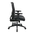 thumbnail image 3 of Leather Seat and Air Grid Back Managers Office Chair in Black, 3 of 5