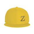 thumbnail image 3 of ZICANCN Alphabet Z Pattern Baseball Caps, Trucker Hats for Men And Women, Adjustable Breathable Flat Caps, Yellow, 3 of 6