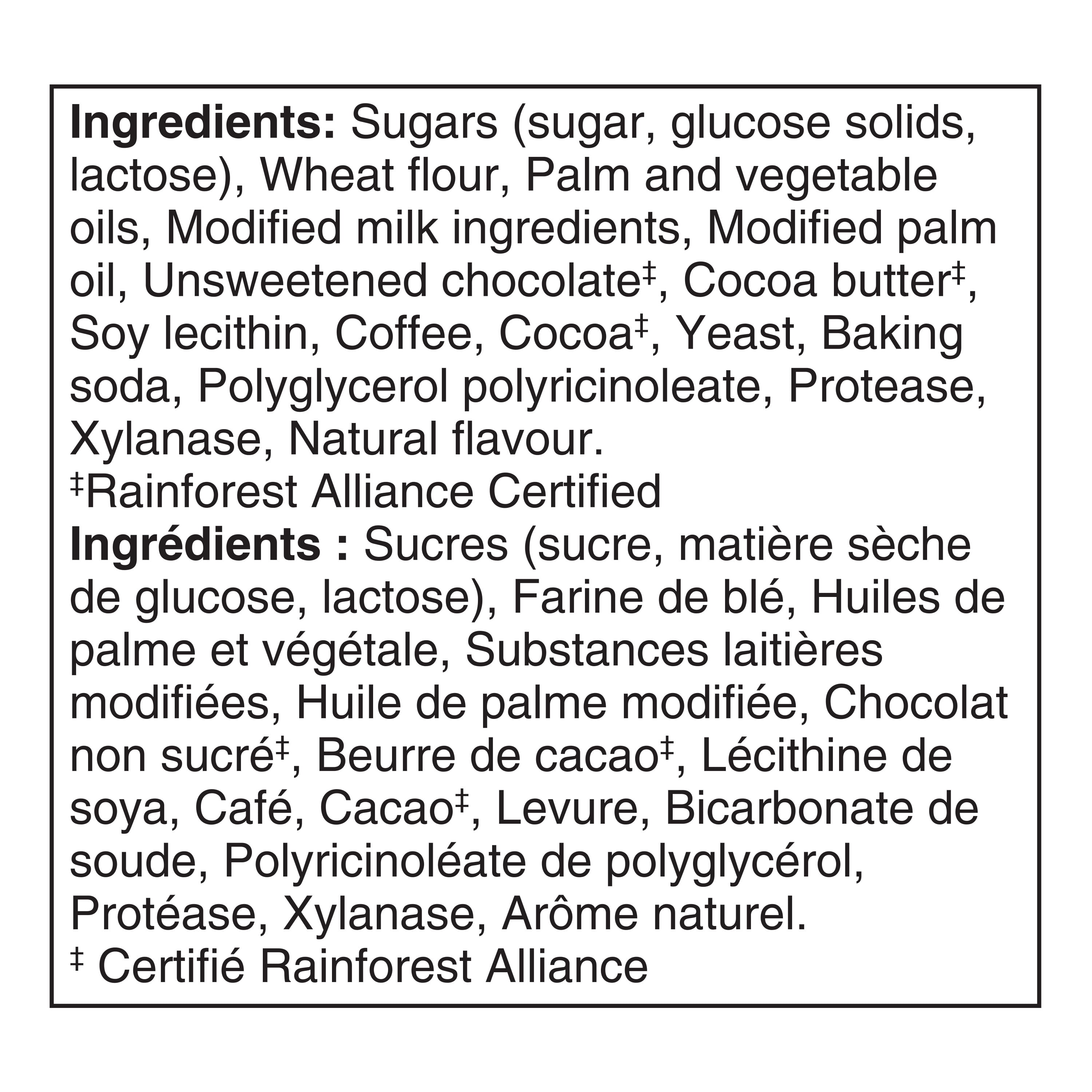COFFEE CRISP Gaufrettes croustillantes avec crème au café et mince enrobage chocolaté