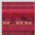 thumbnail image 2 of Soimoi Polyester Crepe Fabric Bricks Panel Print Sewing Fabric Yard 52 Inch Wide, 2 of 3