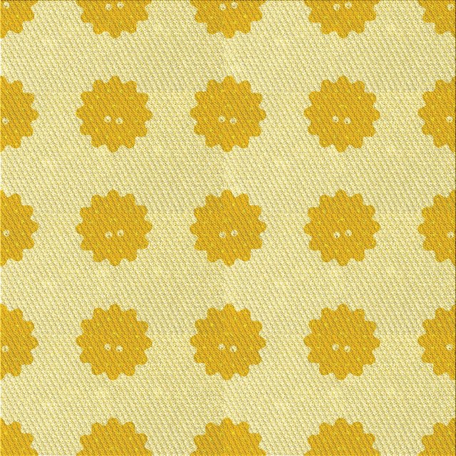 Ahgly Company Tapis d'Intérieur Lavables à la Machine, Carrés, Transitionnels, Jaunes, Tapis de Zone, 5 Pieds Carré