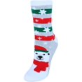 thumbnail image 1 of CTM®  Holiday Super Soft Crew Sock with Grippers (Women's), 1 of 1