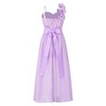 thumbnail image 3 of RUNQHUI Robe Princesse à Volants pour Enfants Filles Combinaison en Tulle Floral Broderie Robe en Chiffon Lavande 10, 3 of 7