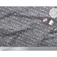 thumbnail image 2 of Soimoi Poly Georgette Fabric Leaves & Floral Block Print Fabric by Yard 52 Inch Wide, 2 of 3