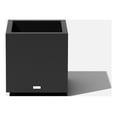 thumbnail image 1 of Veradek Block Series Cube Small Plastic Planter - Black, 1 of 12