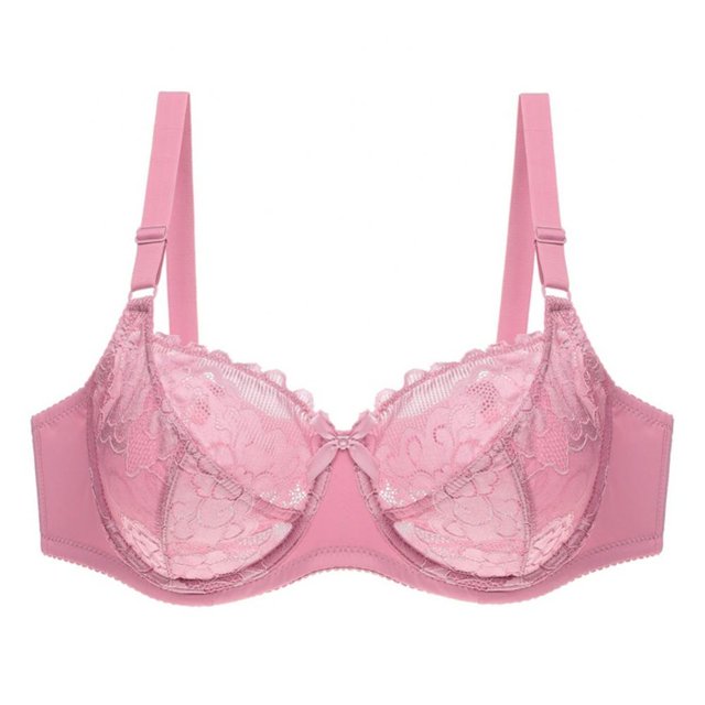 Women‘s Plus Size Signature Lace Unlined Underwire Bra with Added Support