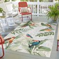thumbnail image 5 of Erbanica Green Leaves Indoor Outdoor Rug, Unique Design, Easy to Clean, 5 of 5