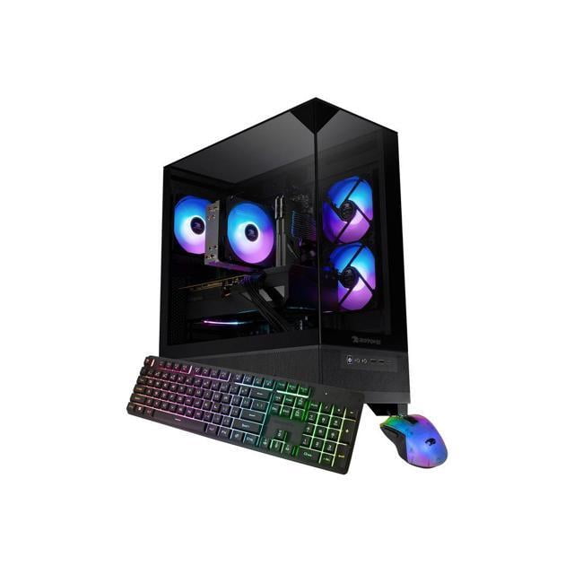 iBUYPOWER Element SE PC de Jeu Ordinateur de Bureau AMD Ryzen 5 5500 CPU, AMD Radeon RX 6500XT 4 Go GPU, 16 Go DDR4 Non-RGB RAM, 1 To NVMe SSD, Windows 11 Famille, Clavier, Souris - Noir
