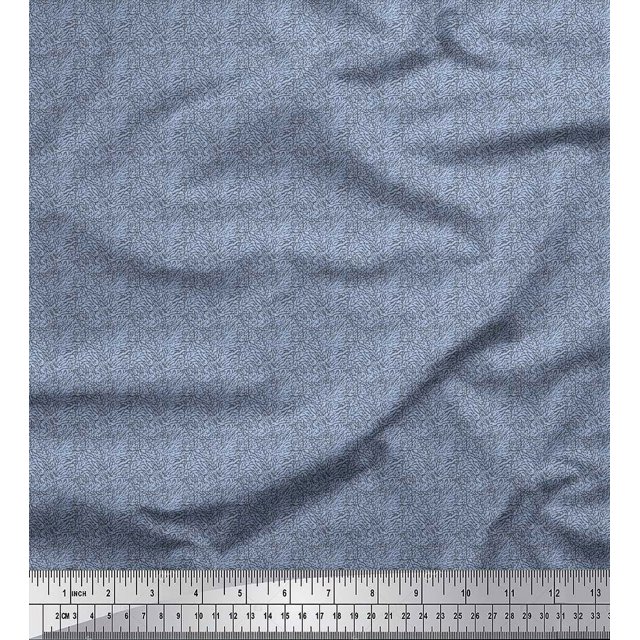 Soimoi Polyester Crepe Fabric Marble Stone Texture Small Print Sewing Fabric Yard 52 Inch Wide