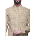 thumbnail image 4 of BESTMAN Cotton Formal Shirts For Men Slim Fit Printed Full Sleeve Shirts For Men, 4 of 5