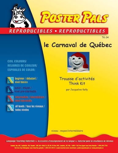 Activités reproductibles en français pour la classe de FLS sur le Carnaval de Québec