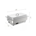 thumbnail image 2 of Ensemble de 2 Buffets à Réchaud Électrique, Serveurs de Buffet 9 Qt et Plateau Chauffant à Affichage Numérique de la Température, Réchaud à Aliments en Acier Inoxydable, pour Fêtes Mariages Traiteurs, 2 of 6