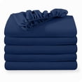 thumbnail image 1 of Bare Home 5-Pack Fitted Sheets - Premium 1800 Collection - Ultra-soft - Deep Pocket - Twin, Dark Blue, 1 of 7