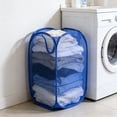 thumbnail image 4 of Yhmxh Mesh PopUp Laundry Hamper with Wide Opening and Side Pocket, Breathable & Foldable Dirty Clothes Basket With Handles, Studry Space-Saving Design for Clothes and Storage, 4 of 6