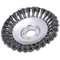 thumbnail image 4 of Brosse de Désherbage Rotative, Roue de Désherbage Structure en Fil d'Acier au Carbone pour Jardin pour Outil de Poteau de Jardin pour Taille-Haie pour Jardinier, 4 of 8