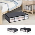 thumbnail image 2 of Birdeem Grands Contenants de Rangement sous le Lit, Bacs Organisateurs de Garde-Robe, Rangement pour Couvertures Organisateurs de Garde-Robe Pliables Rangement pour Couvertures, Serviettes, Couette, Chandails, Draps en Lin, Papier d'Emballage (Noir), 2 of 4