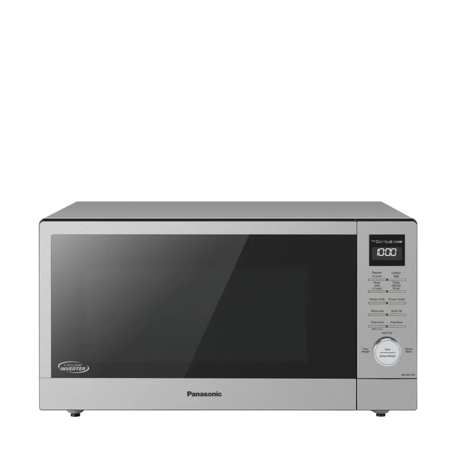 Open Box – Panasonic NN-SD77PS 1.6 Cu. Ft. Cyclonic Wave Inverter Countertop Microwave Oven, 1250W, Stainless Steel