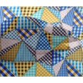 thumbnail image 5 of oneOone Viscose Chiffon Medium Blue Fabric Check Patchwork Sewing Material Print Fabric By The Yard 42 Inch Wide, 5 of 5