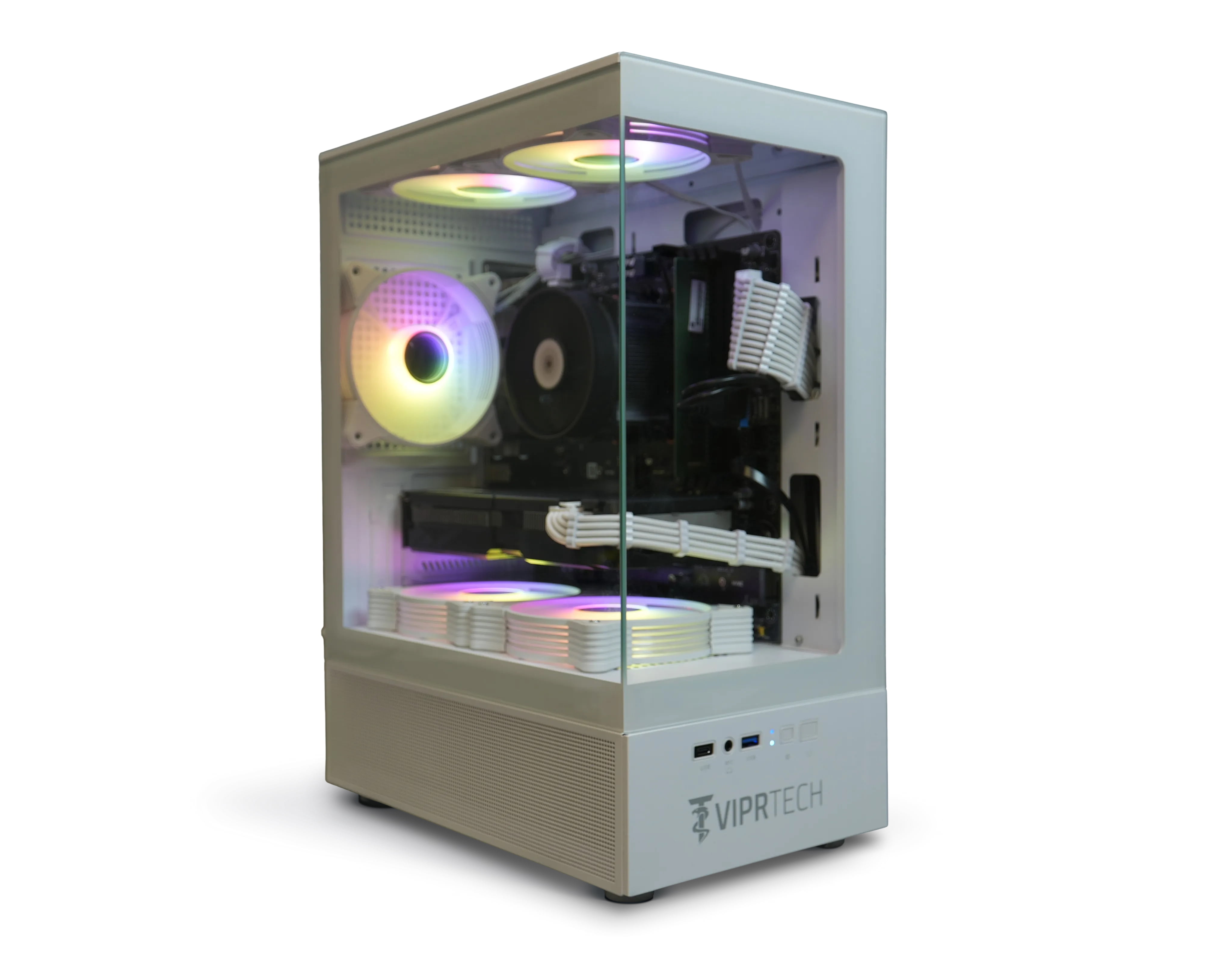 ViprTech Stryker 3.0 Gaming PC - AMD Ryzen 7 (4.1GHz), RTX 3060 12G, 16GB DDR4, 1T SSD Desktop White